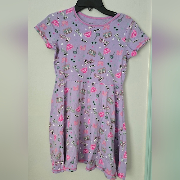 Girls Barbie dress purple size 10-12 - Picture 3 of 6